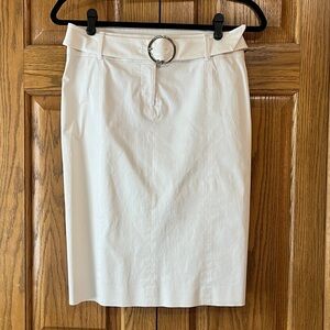 Karen Millen off-white pencil skirt.